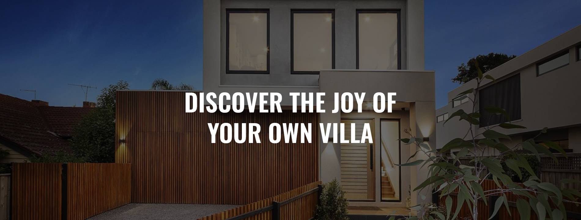 Discover the joy of your own villa